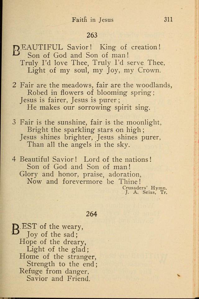 Wartburg Hymnal: for church, school and home page 311