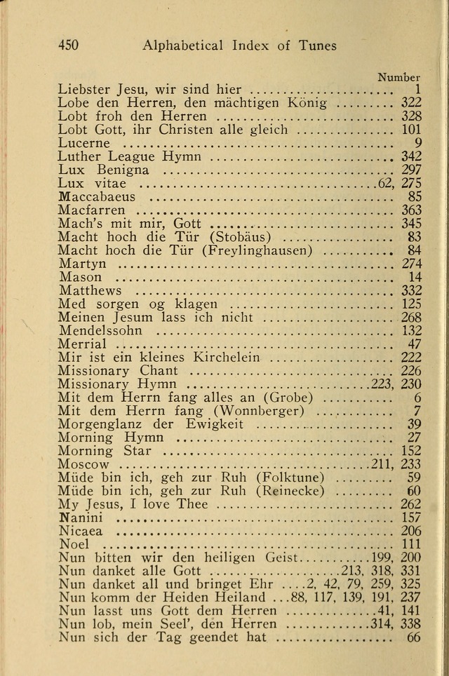 Wartburg Hymnal: for church, school and home page 450