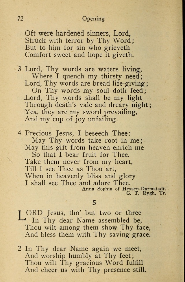 Wartburg Hymnal: for church, school and home page 72