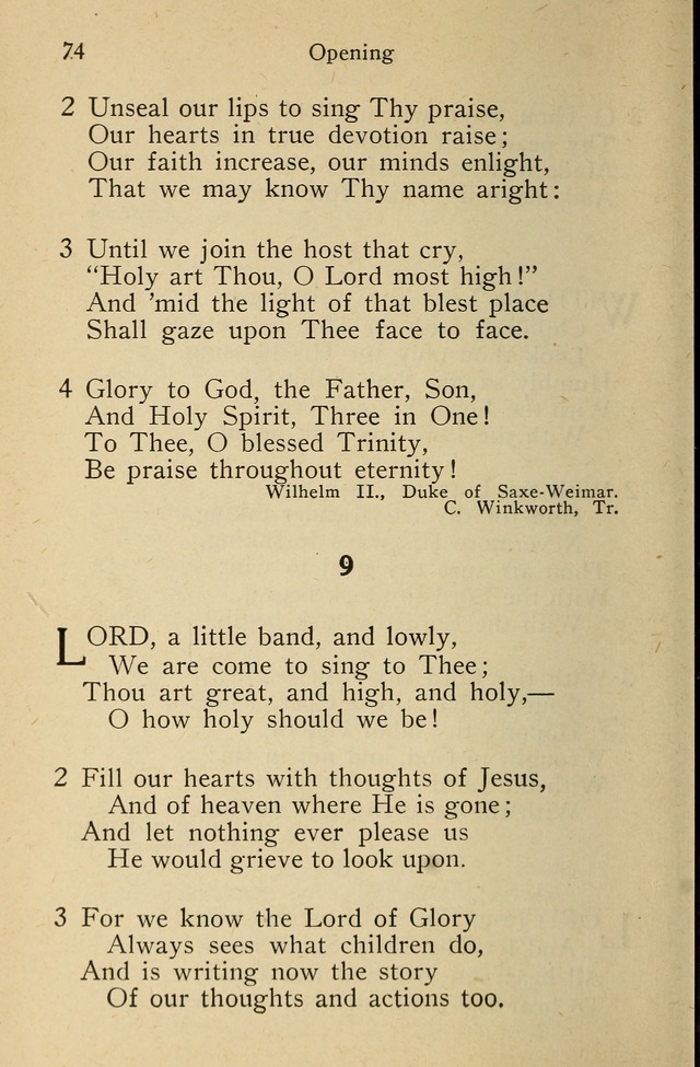 Wartburg Hymnal: for church, school and home page 74