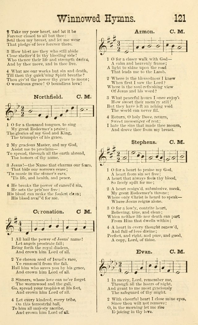 Winnowed Hymns: a collection of sacred songs, especially adapted for revivals, prayer and camp meetings page 124