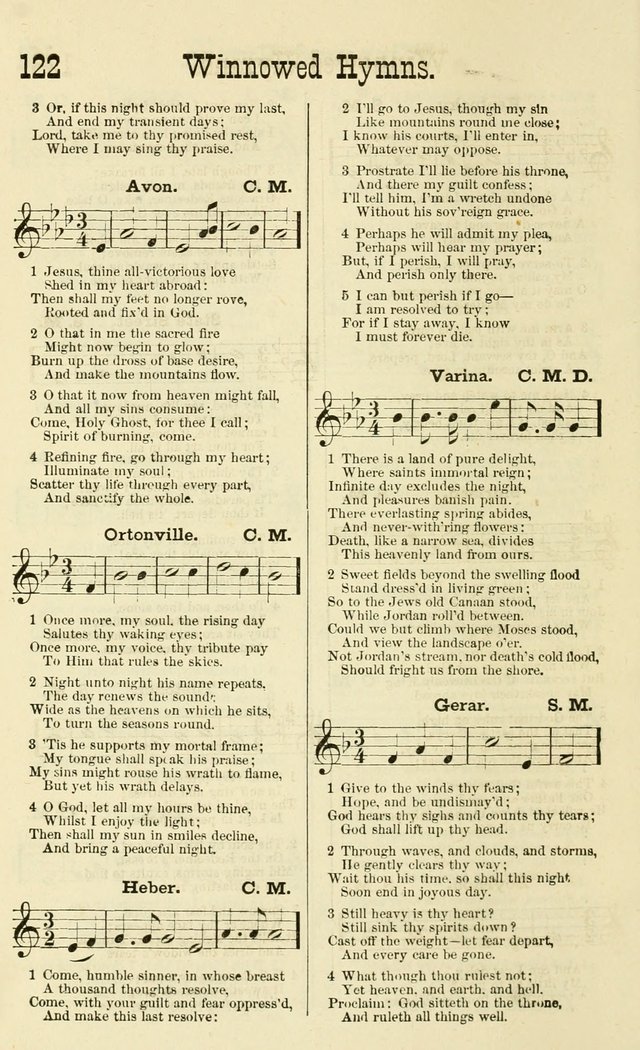 Winnowed Hymns: a collection of sacred songs, especially adapted for revivals, prayer and camp meetings page 125