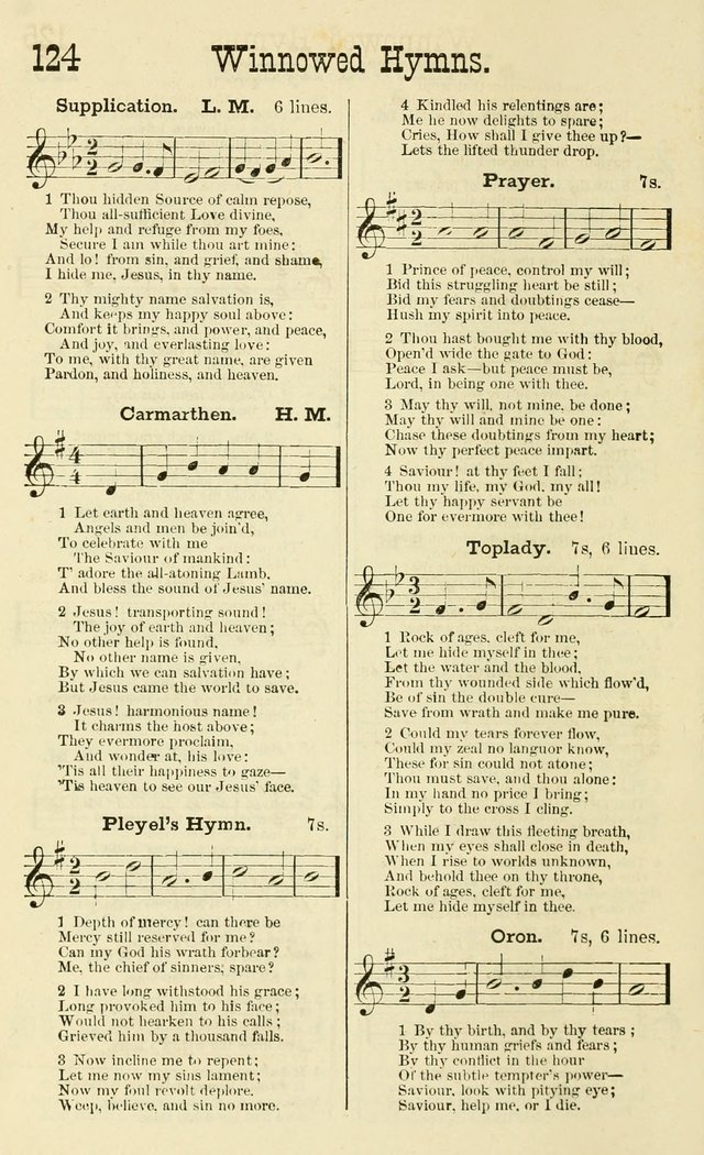 Winnowed Hymns: a collection of sacred songs, especially adapted for revivals, prayer and camp meetings page 127