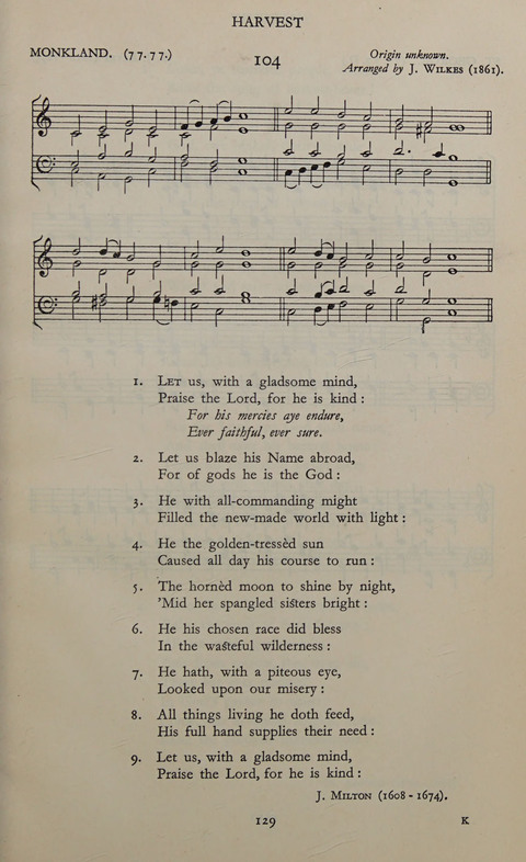 The Winchester Hymn Supplement: with Tunes page 129