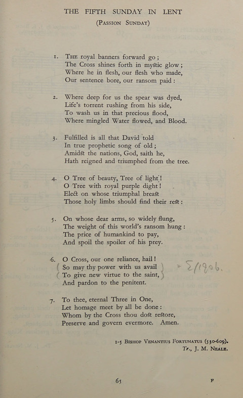 The Winchester Hymn Supplement: with Tunes page 65