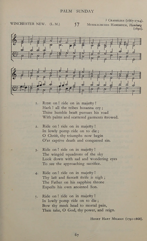 The Winchester Hymn Supplement: with Tunes page 67