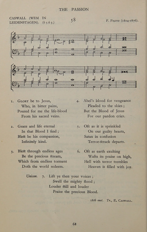 The Winchester Hymn Supplement: with Tunes page 68