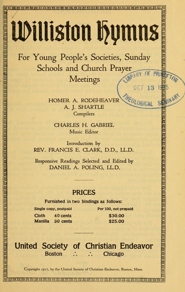 Williston Hymns page 6