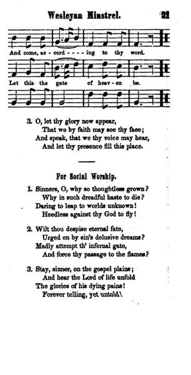 The Wesleyan Minstrel: a Collection of Hymns and Tunes. 2nd ed. page 52