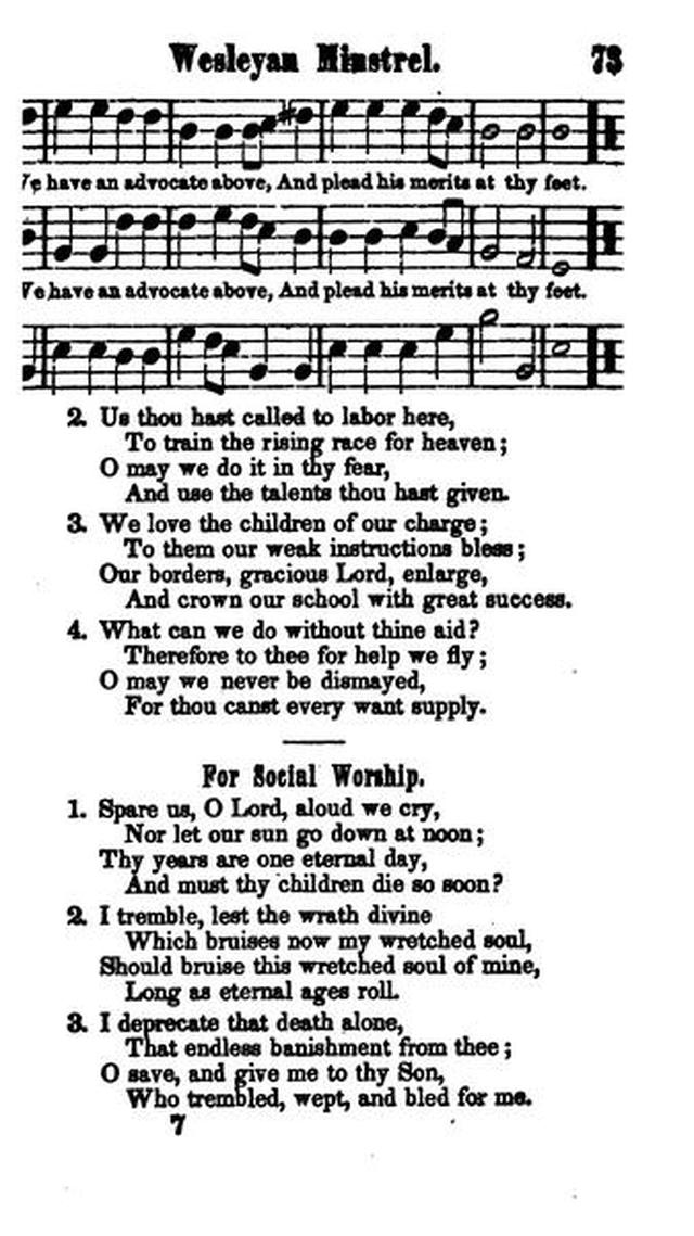 The Wesleyan Minstrel: a Collection of Hymns and Tunes. 2nd ed. page 74