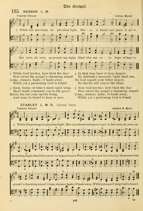 The Wesleyan Methodist Hymnal: Designed for Use in the Wesleyan Methodist Connection (or Church) of America page 116