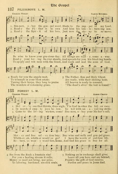 The Wesleyan Methodist Hymnal: Designed for Use in the Wesleyan Methodist Connection (or Church) of America page 118