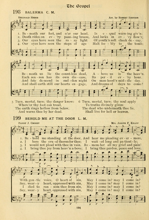 The Wesleyan Methodist Hymnal: Designed for Use in the Wesleyan Methodist Connection (or Church) of America page 124