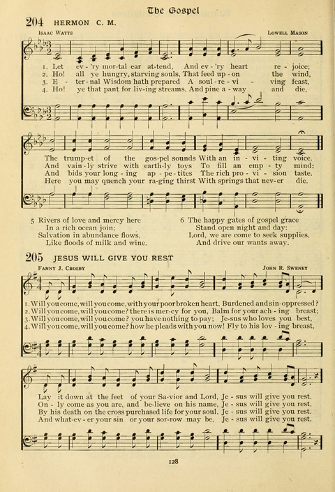 The Wesleyan Methodist Hymnal: Designed for Use in the Wesleyan Methodist Connection (or Church) of America page 128