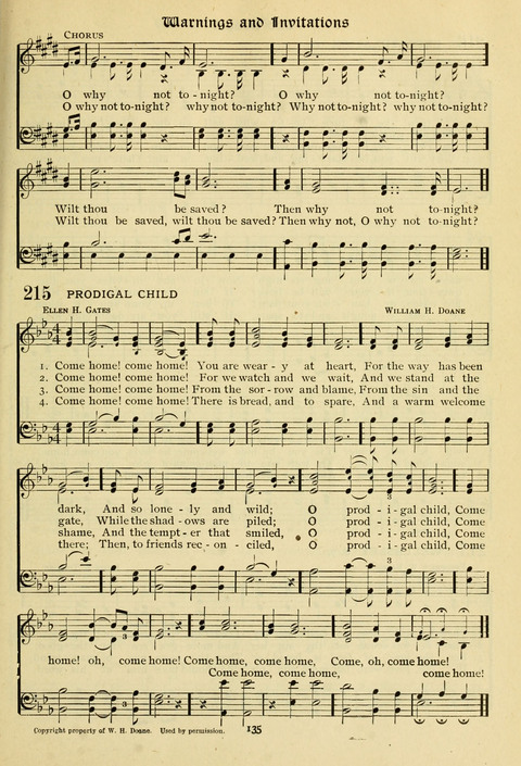 The Wesleyan Methodist Hymnal: Designed for Use in the Wesleyan Methodist Connection (or Church) of America page 135