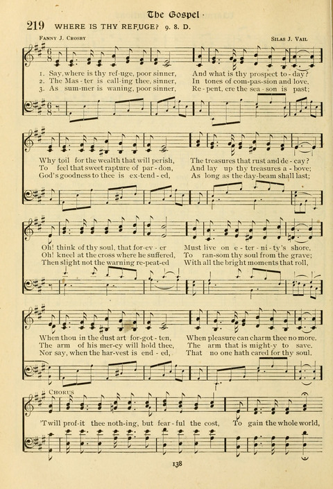 The Wesleyan Methodist Hymnal: Designed for Use in the Wesleyan Methodist Connection (or Church) of America page 138