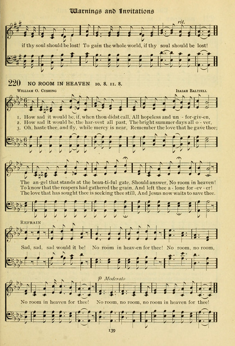 The Wesleyan Methodist Hymnal: Designed for Use in the Wesleyan Methodist Connection (or Church) of America page 139