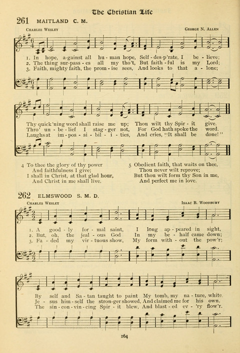 The Wesleyan Methodist Hymnal: Designed for Use in the Wesleyan Methodist Connection (or Church) of America page 164