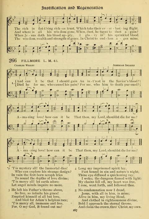 The Wesleyan Methodist Hymnal: Designed for Use in the Wesleyan Methodist Connection (or Church) of America page 167