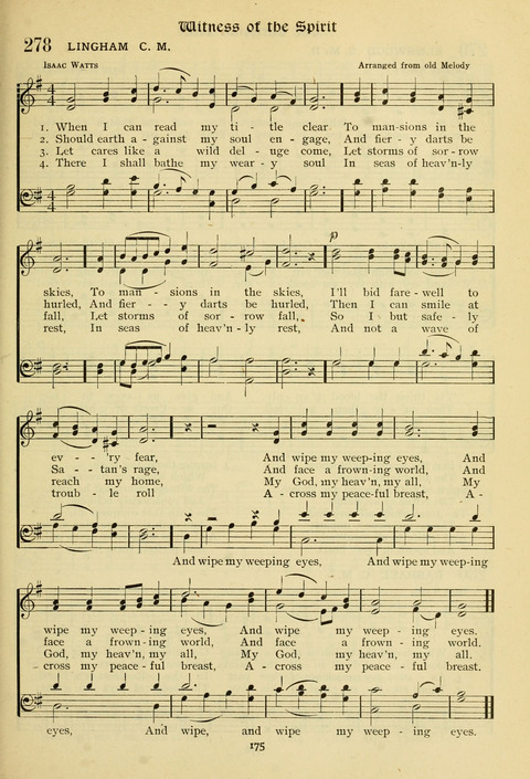 The Wesleyan Methodist Hymnal: Designed for Use in the Wesleyan Methodist Connection (or Church) of America page 175