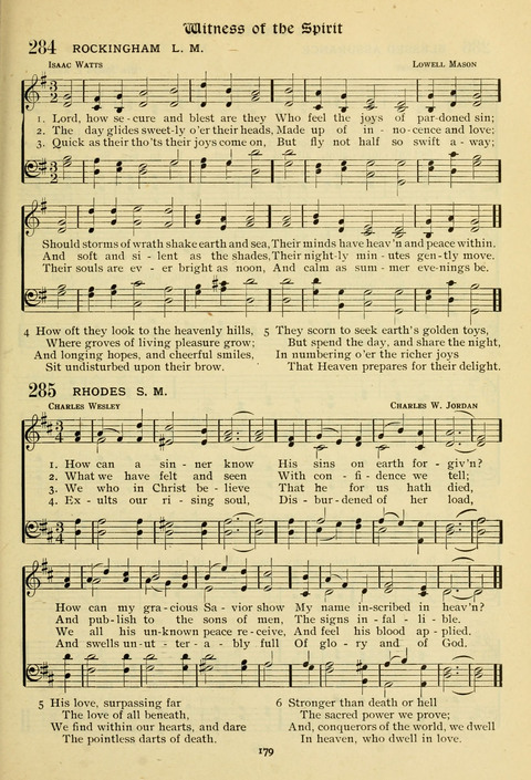 The Wesleyan Methodist Hymnal: Designed for Use in the Wesleyan Methodist Connection (or Church) of America page 179