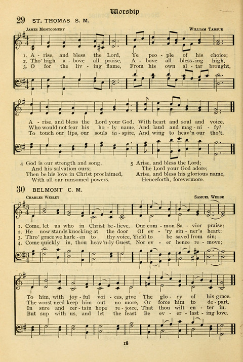 The Wesleyan Methodist Hymnal: Designed for Use in the Wesleyan Methodist Connection (or Church) of America page 18