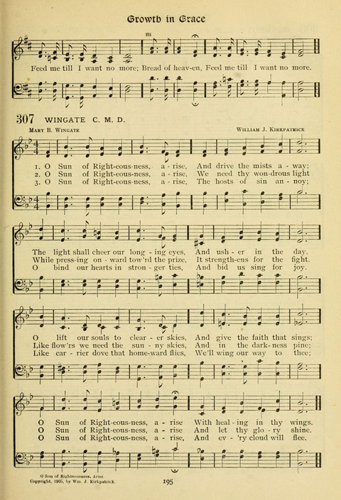 The Wesleyan Methodist Hymnal: Designed for Use in the Wesleyan Methodist Connection (or Church) of America page 195