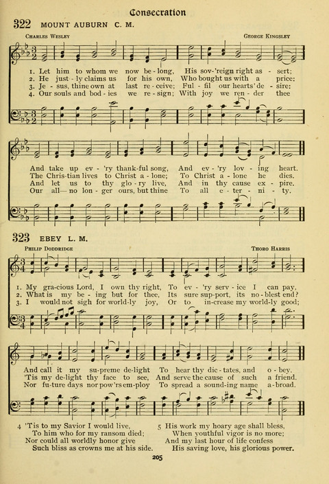 The Wesleyan Methodist Hymnal: Designed for Use in the Wesleyan Methodist Connection (or Church) of America page 205