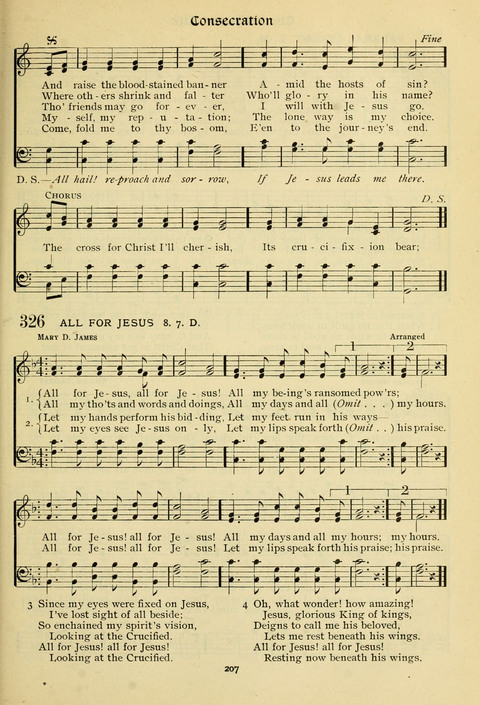 The Wesleyan Methodist Hymnal: Designed for Use in the Wesleyan Methodist Connection (or Church) of America page 207