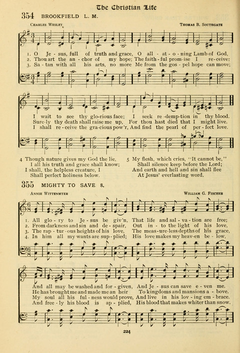 The Wesleyan Methodist Hymnal: Designed for Use in the Wesleyan Methodist Connection (or Church) of America page 224