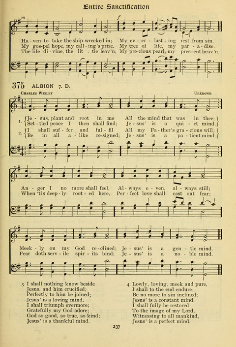 The Wesleyan Methodist Hymnal: Designed for Use in the Wesleyan Methodist Connection (or Church) of America page 237