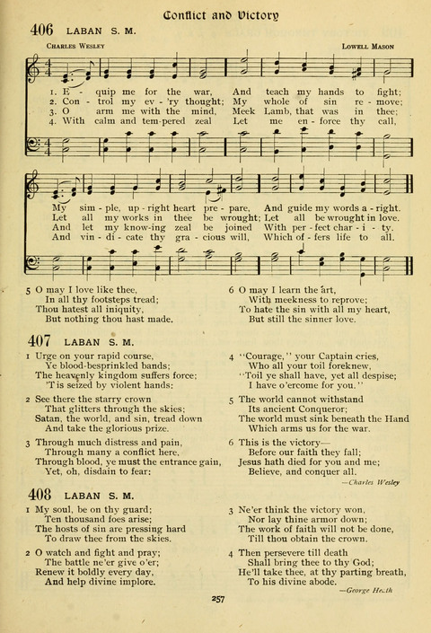 The Wesleyan Methodist Hymnal: Designed for Use in the Wesleyan Methodist Connection (or Church) of America page 257