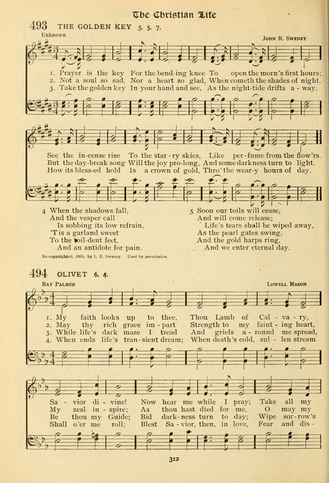 The Wesleyan Methodist Hymnal: Designed for Use in the Wesleyan Methodist Connection (or Church) of America page 312