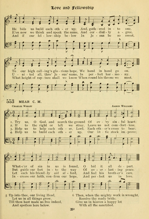 The Wesleyan Methodist Hymnal: Designed for Use in the Wesleyan Methodist Connection (or Church) of America page 351