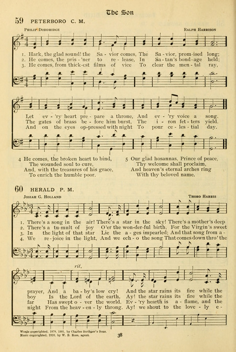 The Wesleyan Methodist Hymnal: Designed for Use in the Wesleyan Methodist Connection (or Church) of America page 38