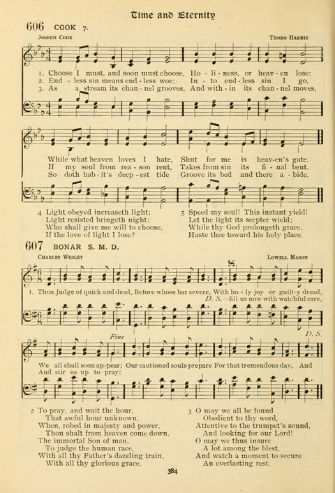 The Wesleyan Methodist Hymnal: Designed for Use in the Wesleyan Methodist Connection (or Church) of America page 384