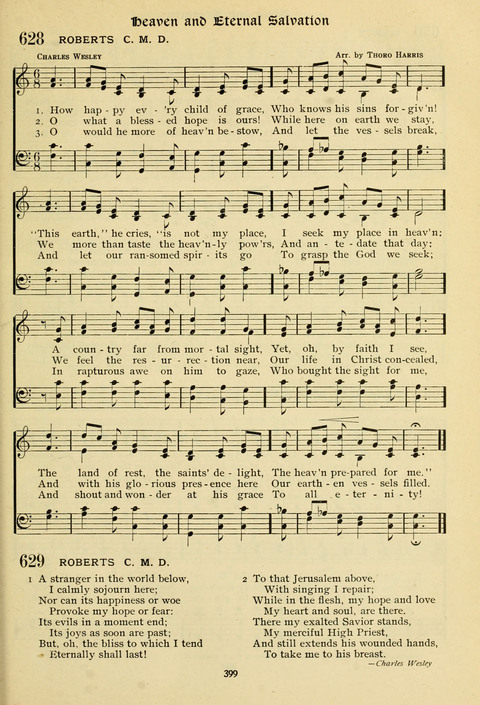 The Wesleyan Methodist Hymnal: Designed for Use in the Wesleyan Methodist Connection (or Church) of America page 399