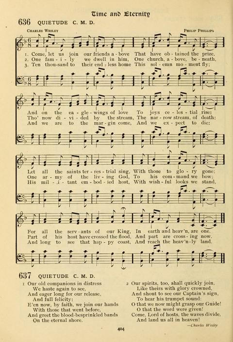 The Wesleyan Methodist Hymnal: Designed for Use in the Wesleyan Methodist Connection (or Church) of America page 404