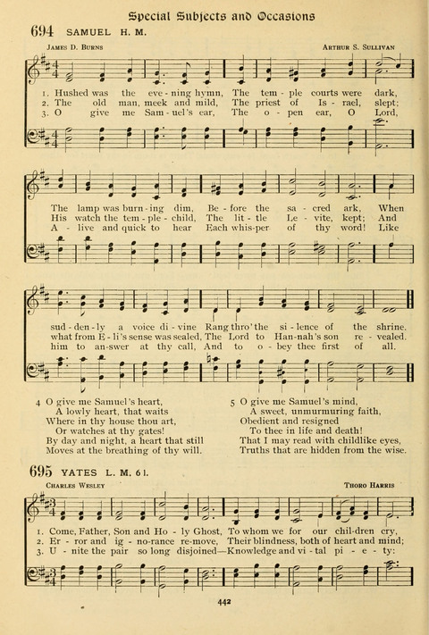 The Wesleyan Methodist Hymnal: Designed for Use in the Wesleyan Methodist Connection (or Church) of America page 442