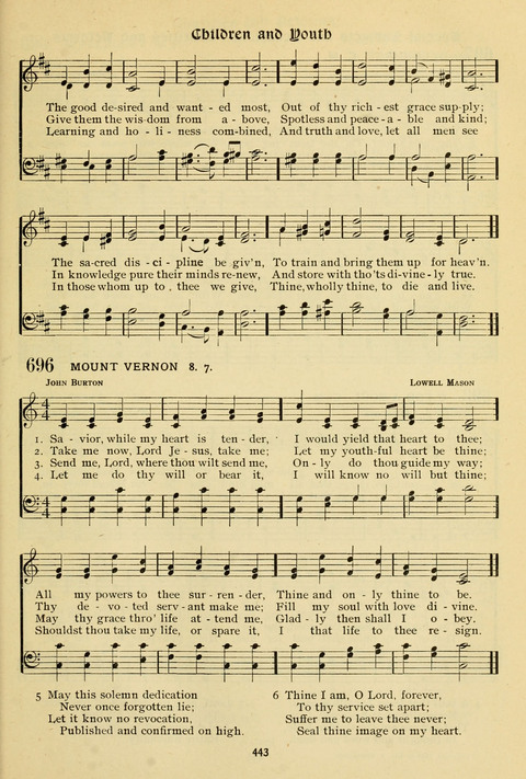 The Wesleyan Methodist Hymnal: Designed for Use in the Wesleyan Methodist Connection (or Church) of America page 443