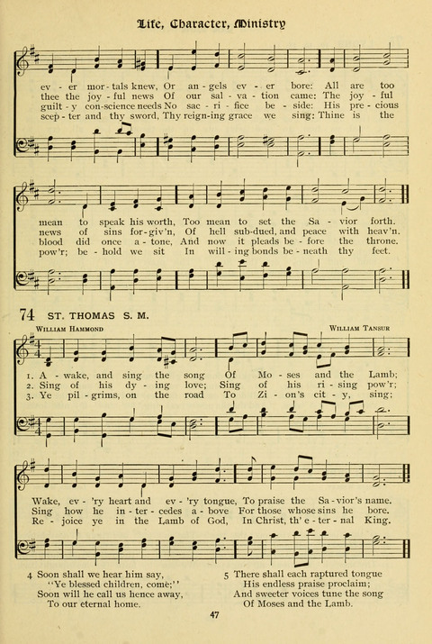 The Wesleyan Methodist Hymnal: Designed for Use in the Wesleyan Methodist Connection (or Church) of America page 47