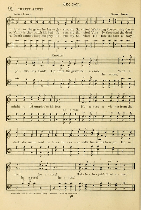 The Wesleyan Methodist Hymnal: Designed for Use in the Wesleyan Methodist Connection (or Church) of America page 58