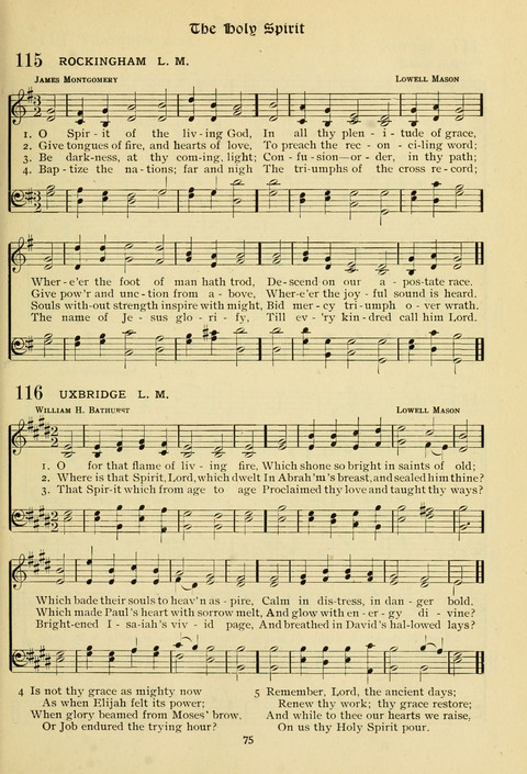 The Wesleyan Methodist Hymnal: Designed for Use in the Wesleyan Methodist Connection (or Church) of America page 75