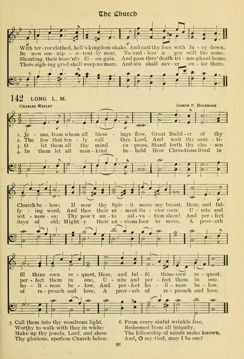 The Wesleyan Methodist Hymnal: Designed for Use in the Wesleyan Methodist Connection (or Church) of America page 91