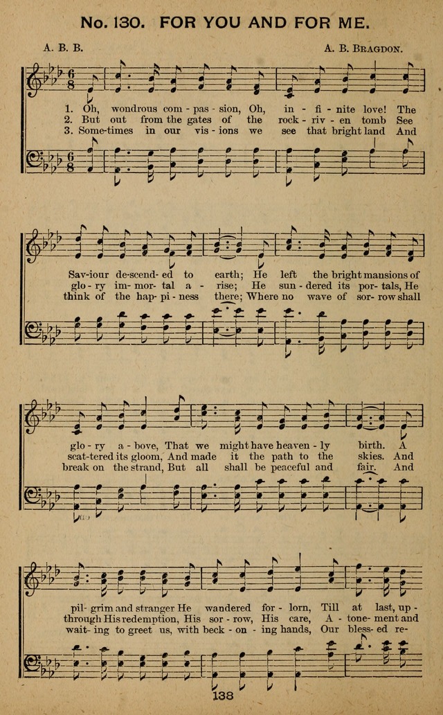 Windows of Heaven: hymns new and old for the church, Sunday school and home used by Rev. H.M. Wharton in evangelistic work page 138