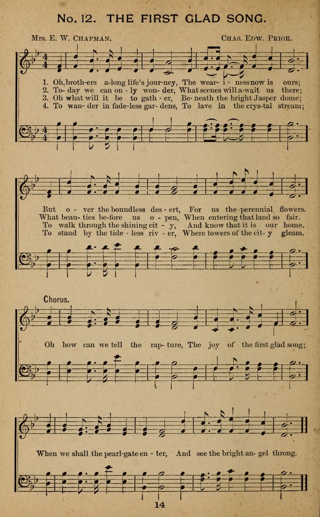 Windows of Heaven: hymns new and old for the church, Sunday school and home used by Rev. H.M. Wharton in evangelistic work page 14