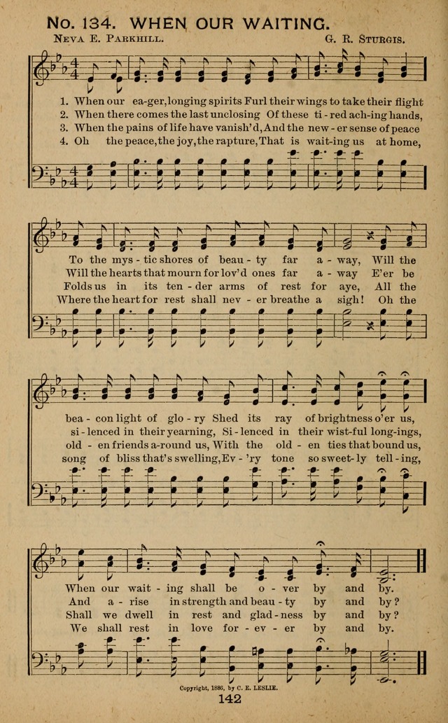 Windows of Heaven: hymns new and old for the church, Sunday school and home used by Rev. H.M. Wharton in evangelistic work page 142