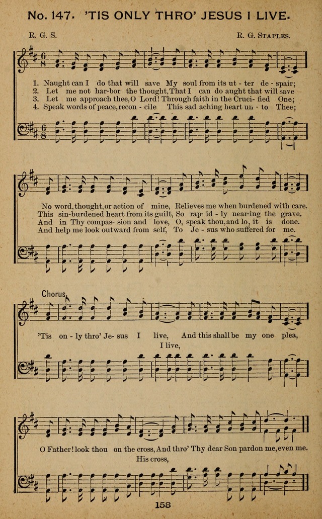 Windows of Heaven: hymns new and old for the church, Sunday school and home used by Rev. H.M. Wharton in evangelistic work page 158