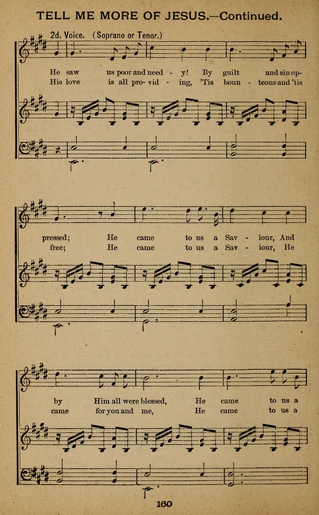 Windows of Heaven: hymns new and old for the church, Sunday school and home used by Rev. H.M. Wharton in evangelistic work page 160