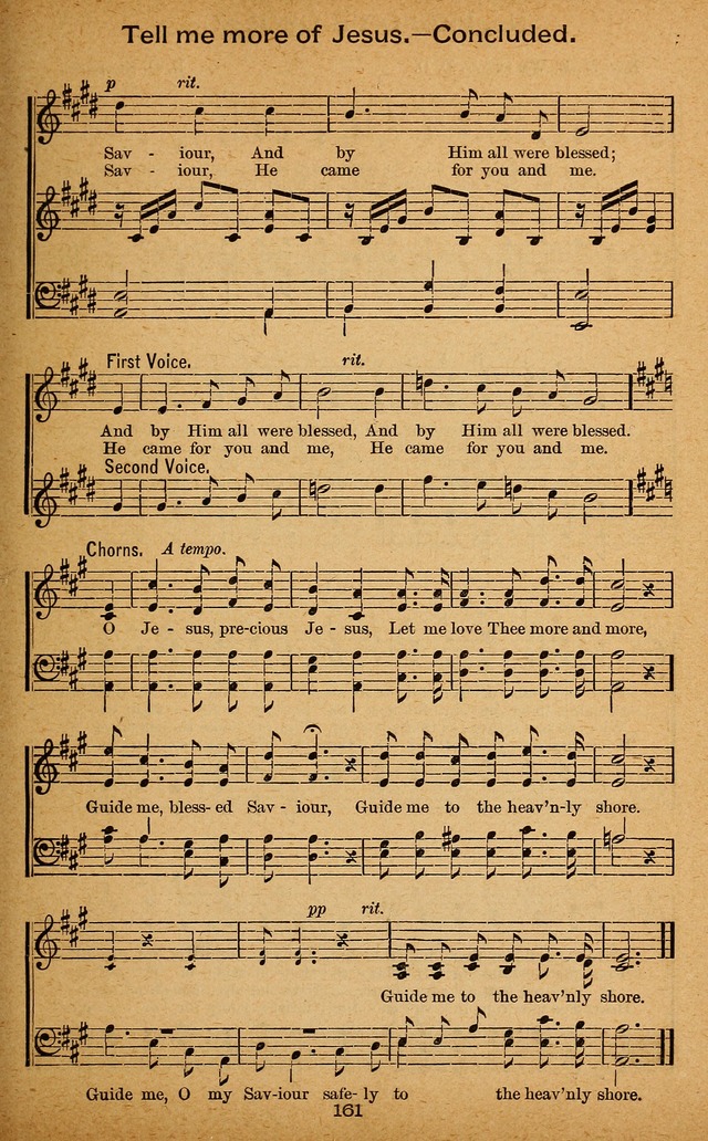 Windows of Heaven: hymns new and old for the church, Sunday school and home used by Rev. H.M. Wharton in evangelistic work page 161